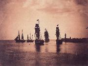 Gustave Le Gray Ship leaving  Harbor Spain oil painting artist